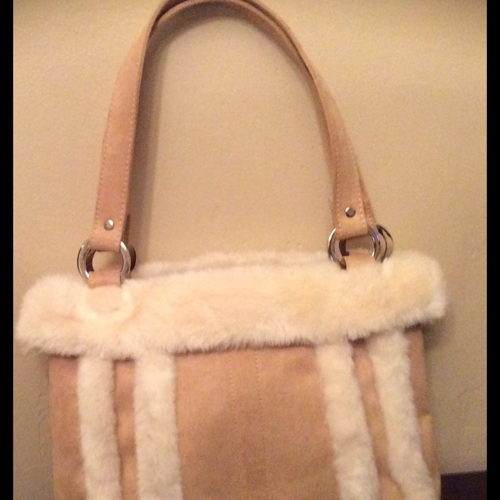 Bath And Body Works Suede Handbag.
