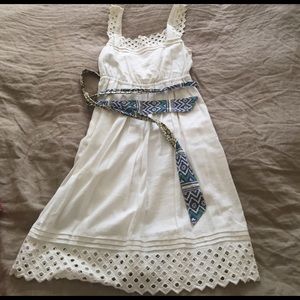 White Anthropologie Greek dress - perfect 4 summer