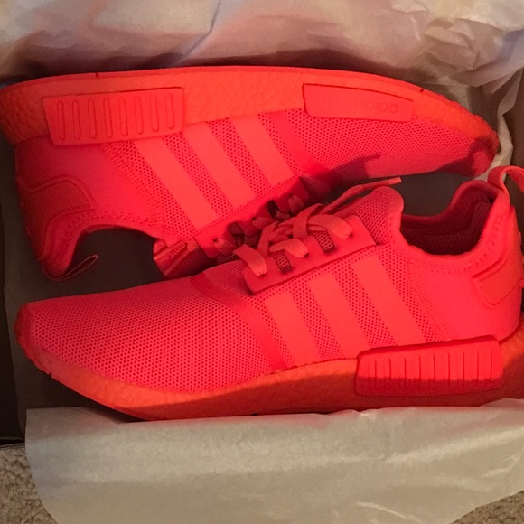 Adidas NMD solar red sz10.5 - Picture 3 of 4