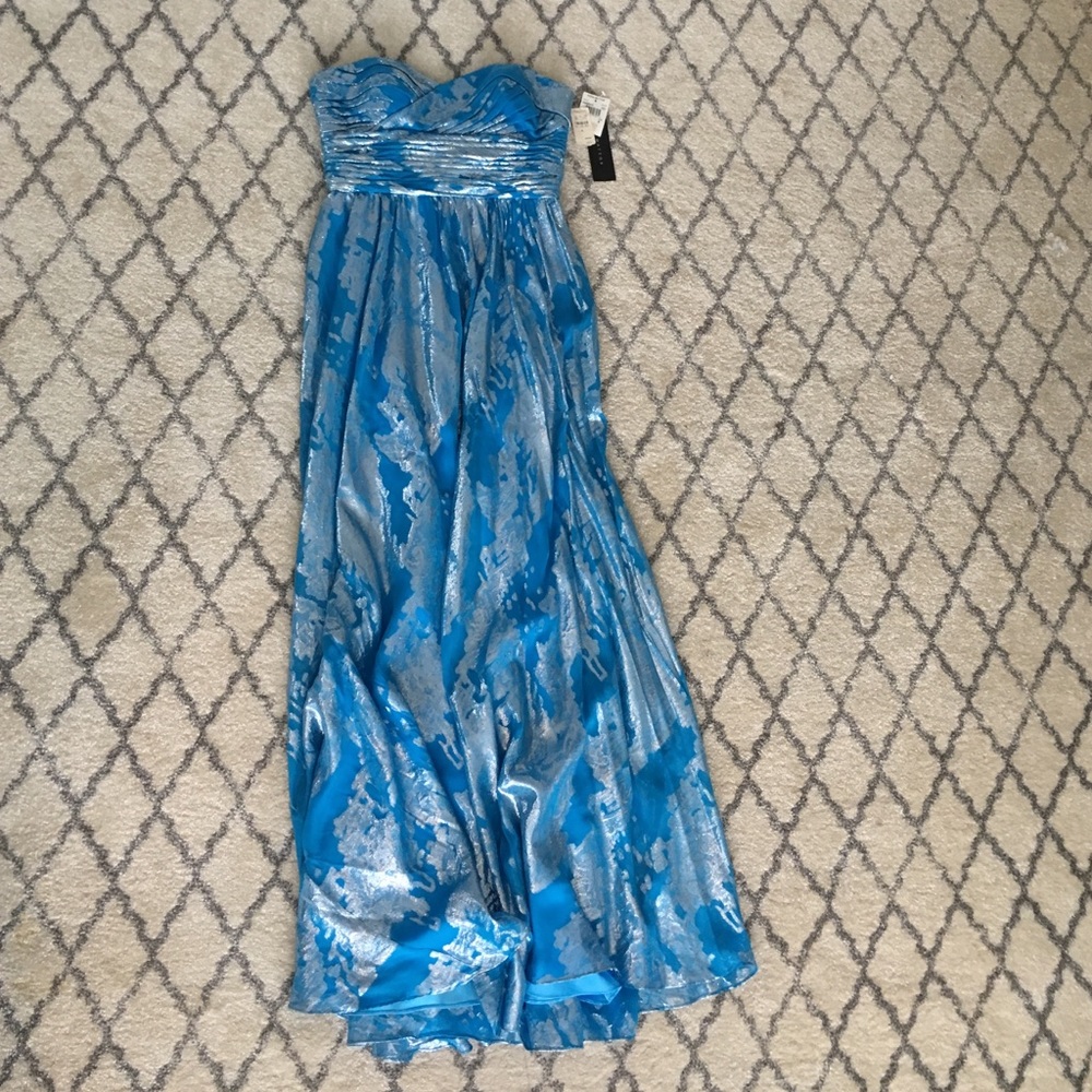 Light blue and silver gown