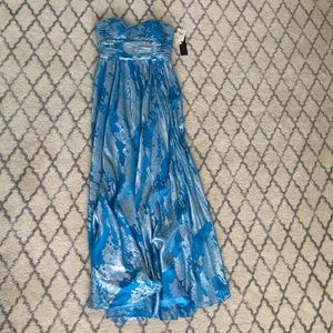 Light blue and silver gown