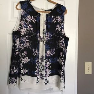 Gorgeous Split Back Sleeveless Blouse 2X
