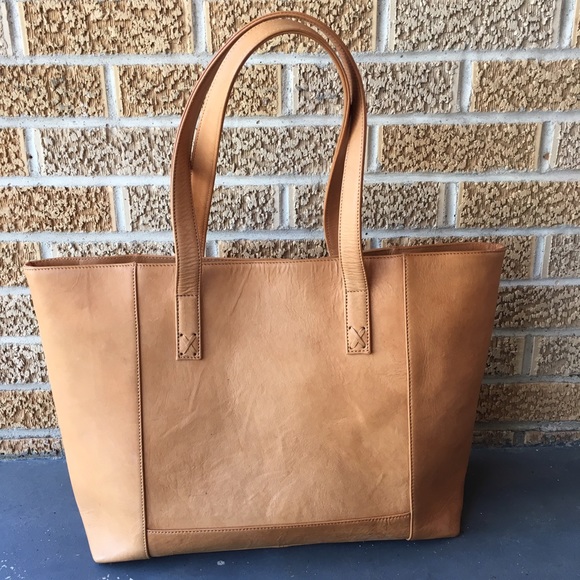 noonday modern leather tote