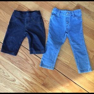 Children's place jeggings, lot of 2. Size 12-18 mo