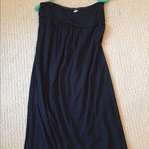 Navy JCrew knit dress