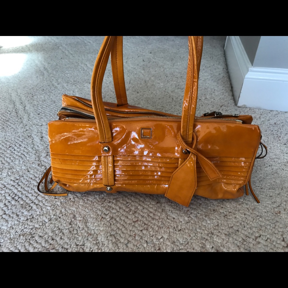 Lodis patent leather handbag great condition