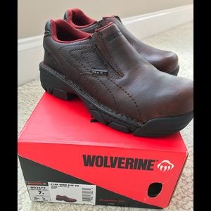 Wolverine leather steel toe Ayah boots brand new