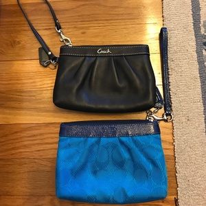 Two coach wristlets! ( both fit an iPhone!)