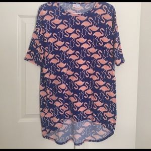 XXS LULAROE IRMA - Flamingo unicorn