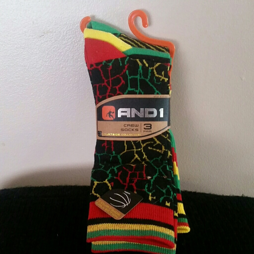 And 1 crew  socks Courtside Collection