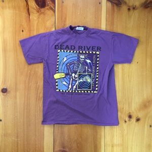 1990s Skeleton Graphic Tee Shirt