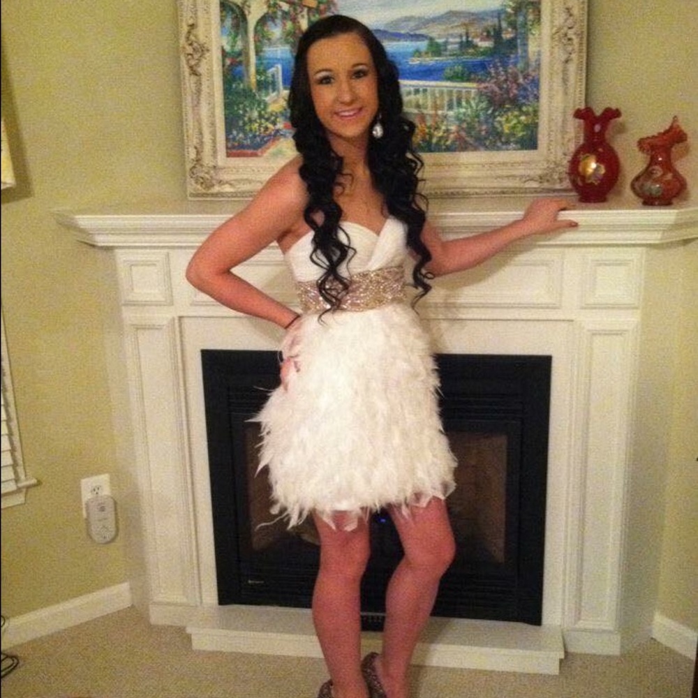 White Feather Dress