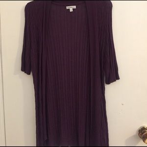 Size medium croft and barrow maroon s/s cardigan