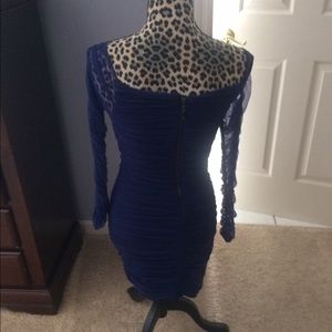 Sexy royal blue Bebe dress