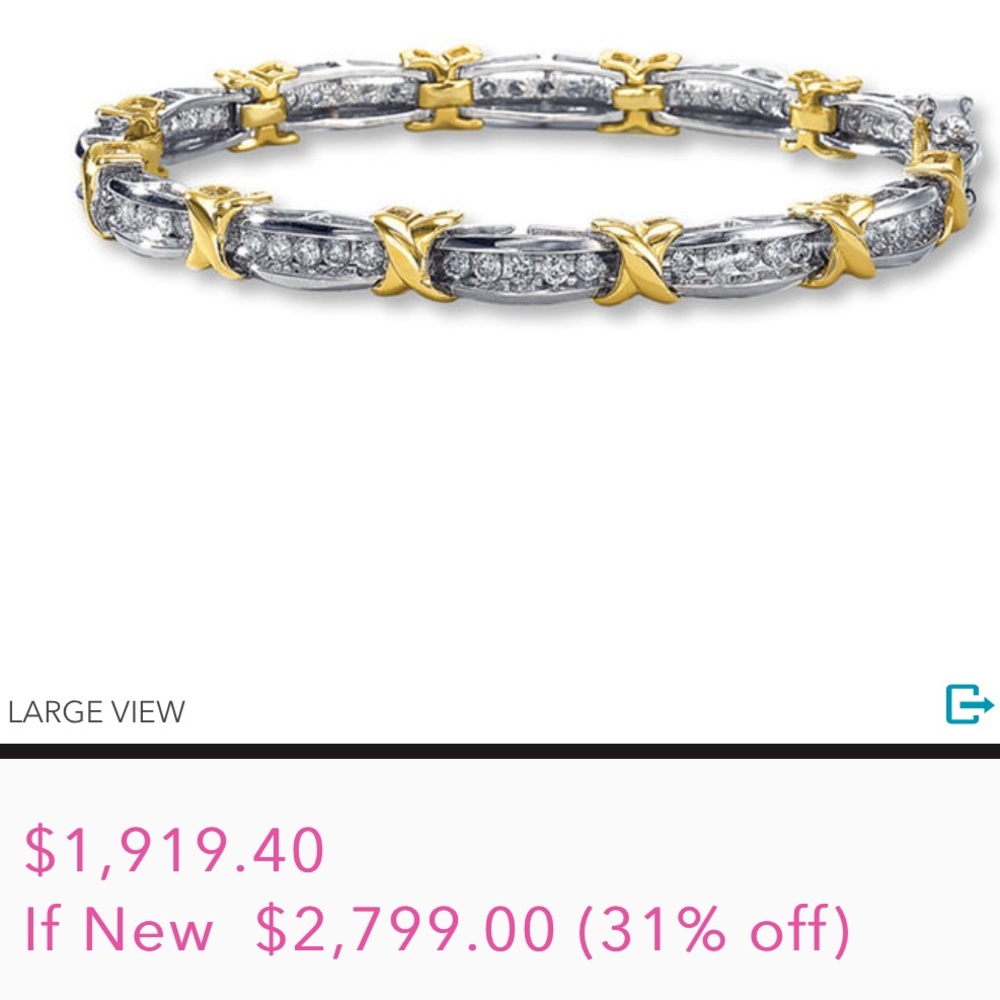 Kay jewelers 2 Carat Bracelet (read description)