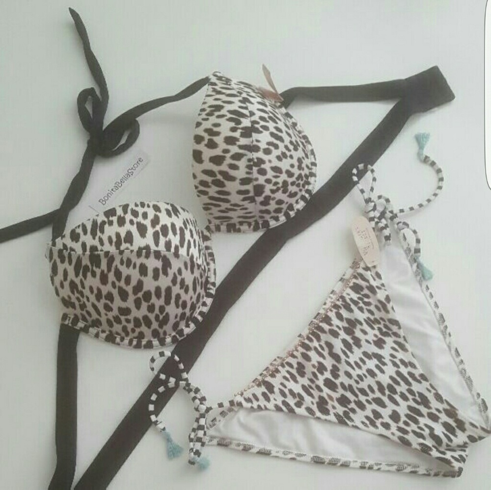 Victoria's Secret 36D THE HOTTIE HALTER BIKINI SET