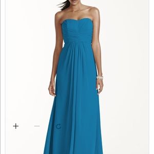 Full length gowns, blue size 18, green size 16