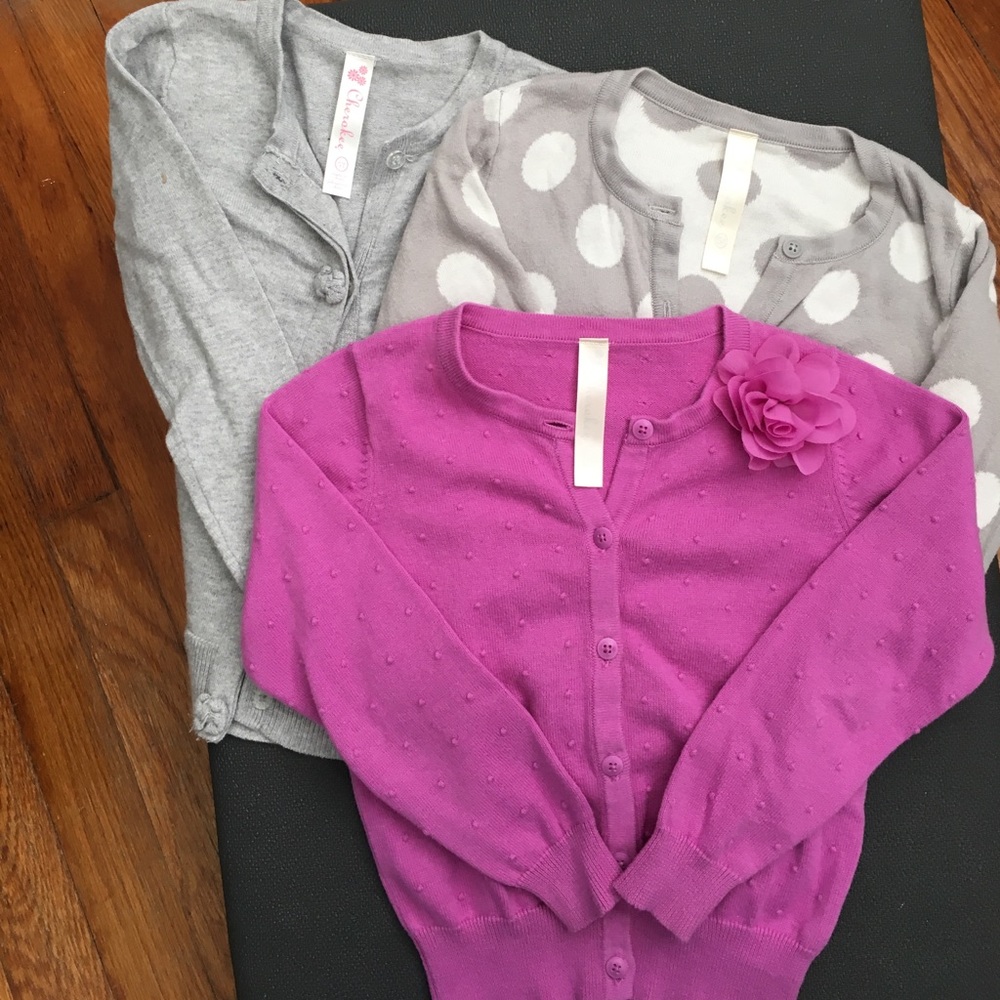 SOLD Toddler girl cardigan BUNDLE 4/5T💕💜💕