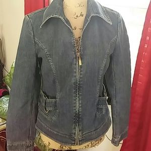 Designer Doncaster Denim Shaping Jacket. Stretch