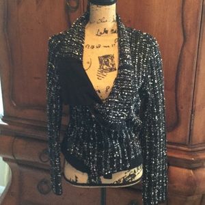 BcbgMaxazria sweater moto jacket