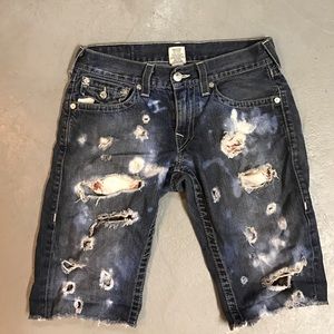 authentic custom true religion shorts
