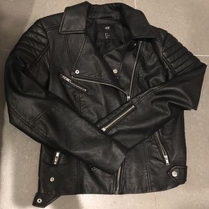 H&M vegan leather jacket