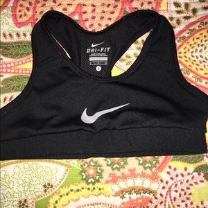 Black Nike Dri-Fit sports bra