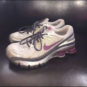 Gray and Purple Women's Nike Shox Sz 7