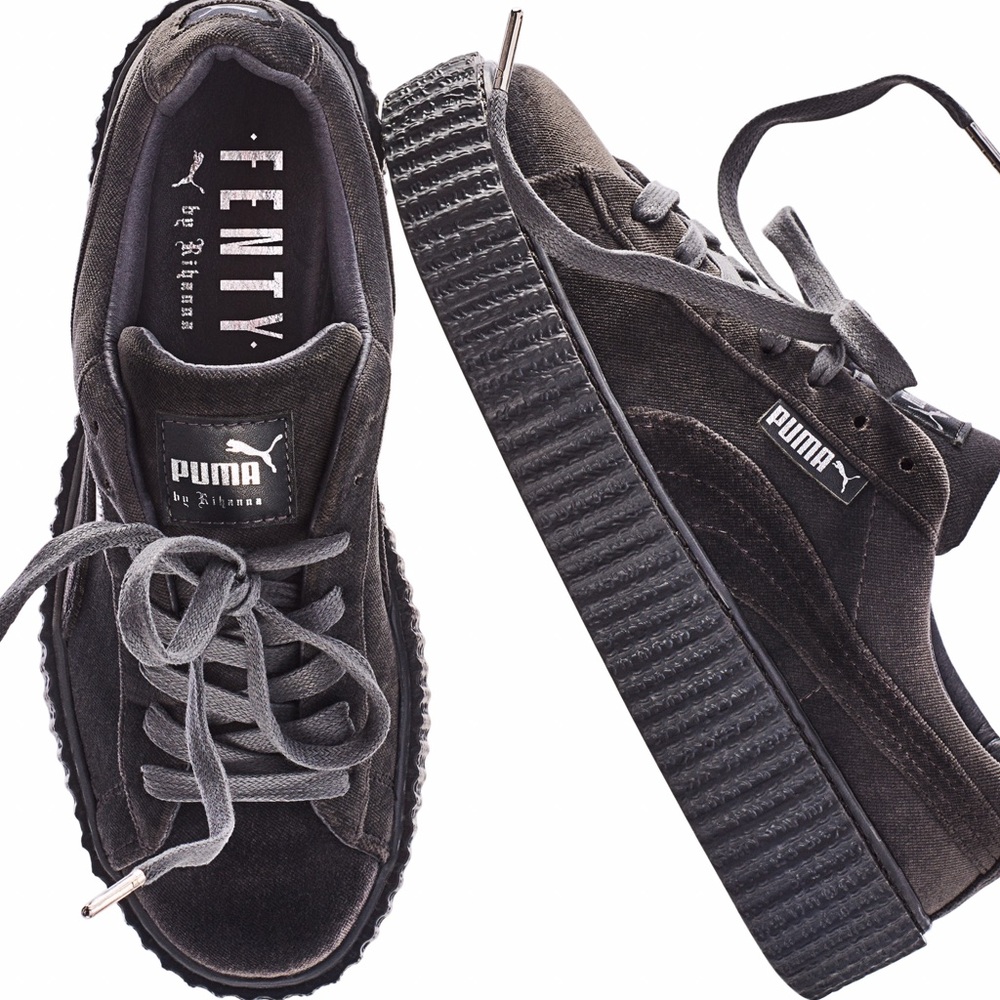 Rihanna puma creepers grey