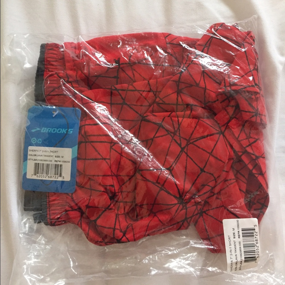 Brooks Men's Sherpa 2 in 1 Running Shorts Medium