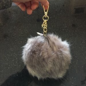 Interchangeable phone charging fur keychain