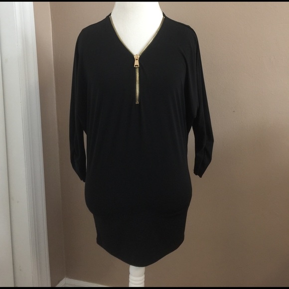 Suzy Shier Tops - Suzy Shier Zip Front Tunic