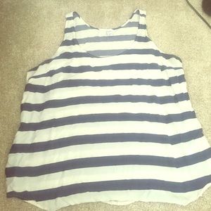 Blue stripped sheet tank