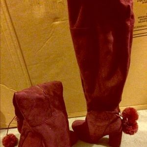 Beautiful Burgundy Boots