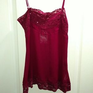 BeBe lace trim tunic cami Small NWT