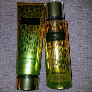 Victoria Secret body lotion and mist set