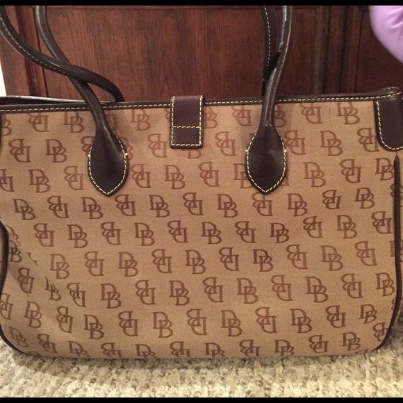 Dooney & Bourke handle tote brown on brown - Picture 2 of 3