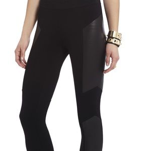 Bcbg Mari foiled panel leggings