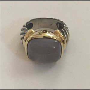 David Yurman Chalcedony stone noblesse ring