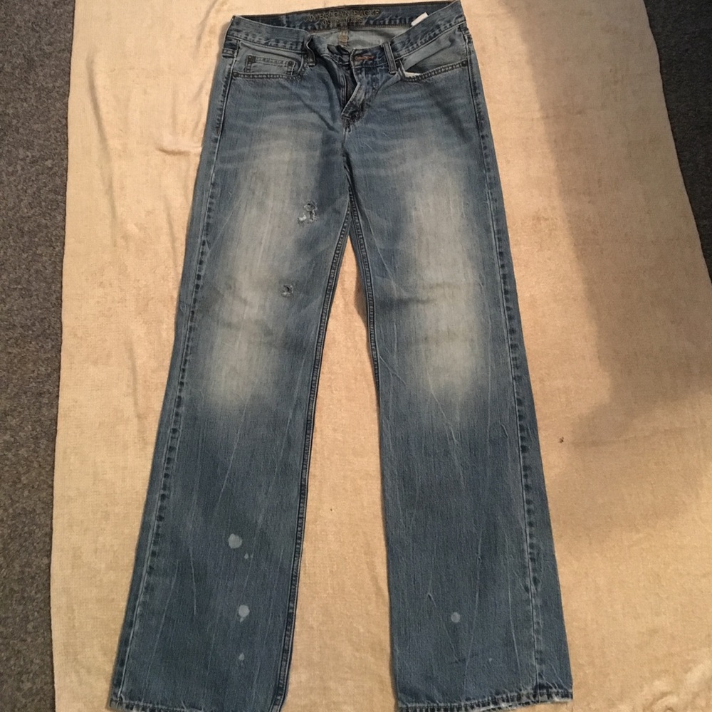 Young men American Eagle jeans