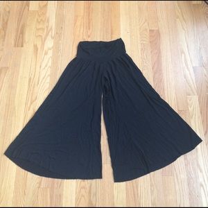 Rachel Pally Small Black Palazzo Culottes Pants