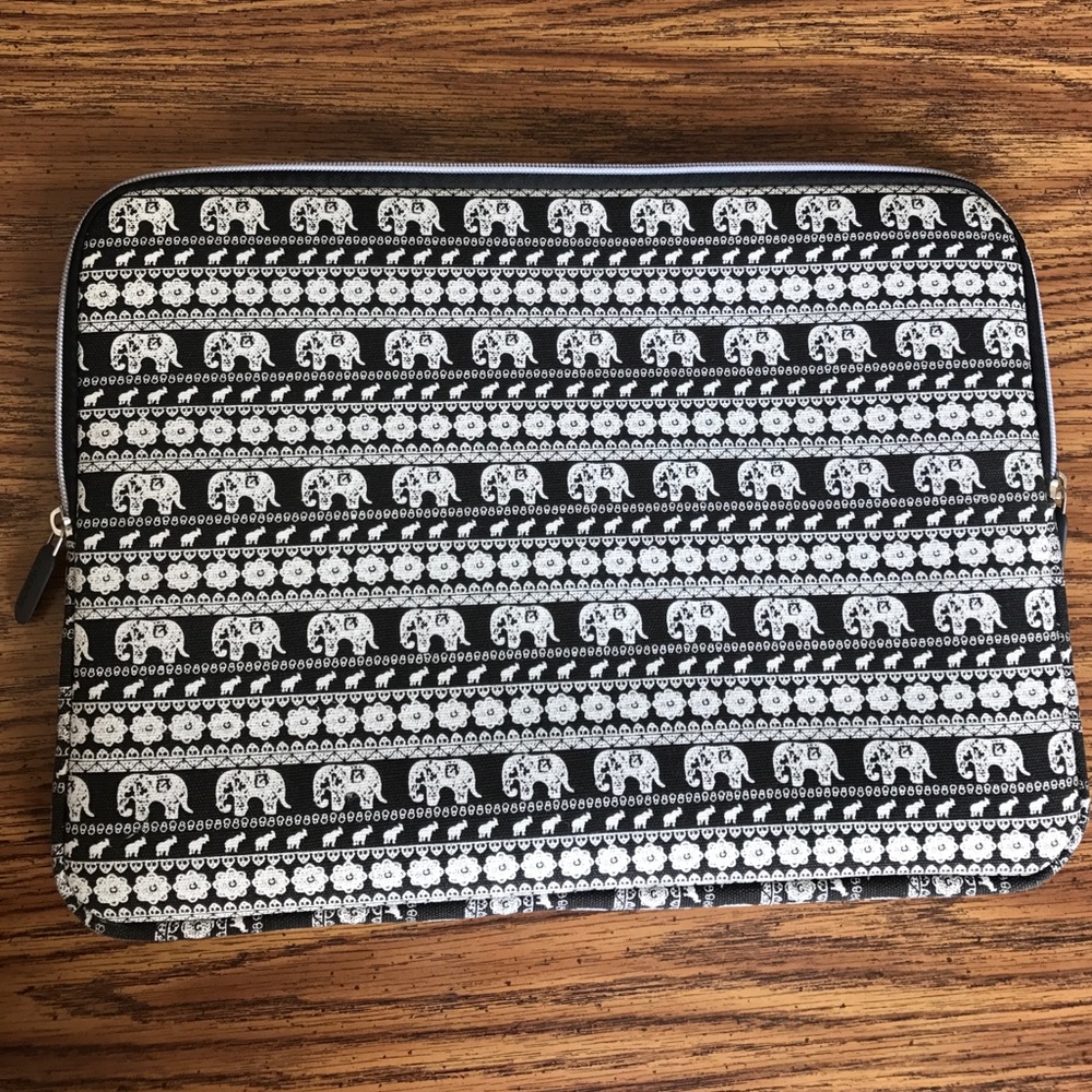 Boho Elephant Print Laptop Case