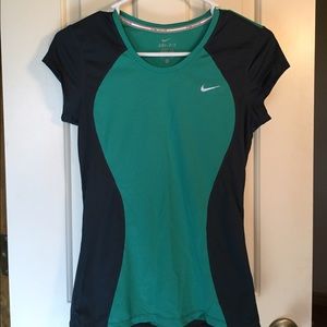 Gray/Teal athletic shirt
