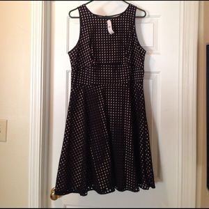 Black and Nude Loft dress