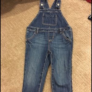 EUC Baby Gap girls denim overalls size 2T