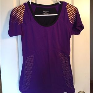 Purple/Gold/Black Reebok tee
