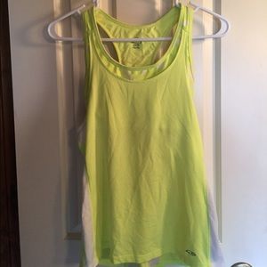 Neon yellow athletic tank