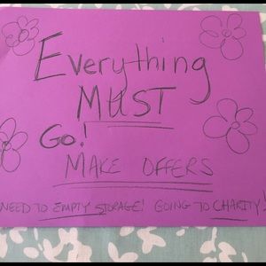 Everything must go! Please make offers.