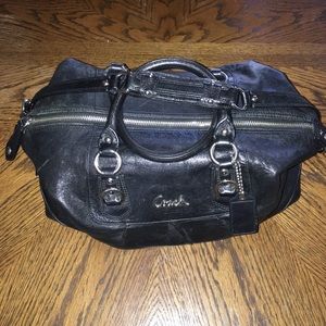 Black coach purse
