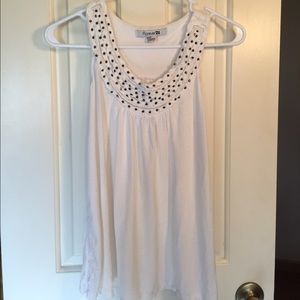 Dressy white tank